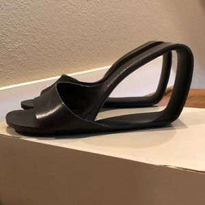 United Nude black sculptural heel. 7